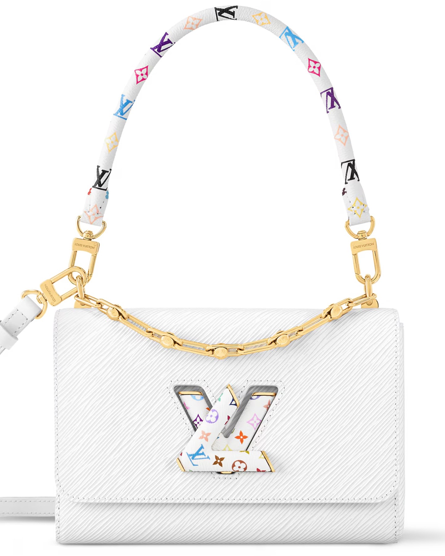 Túi Louis Vuitton LV x TM Twist MM Slim White 5